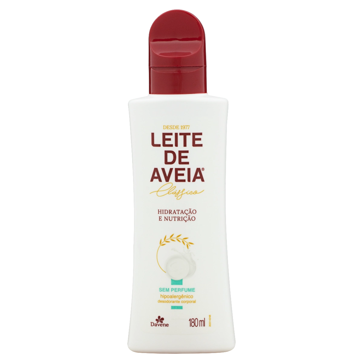 Desodorante Hidratante Corporal Davene Leite De Aveia Frasco 180ml