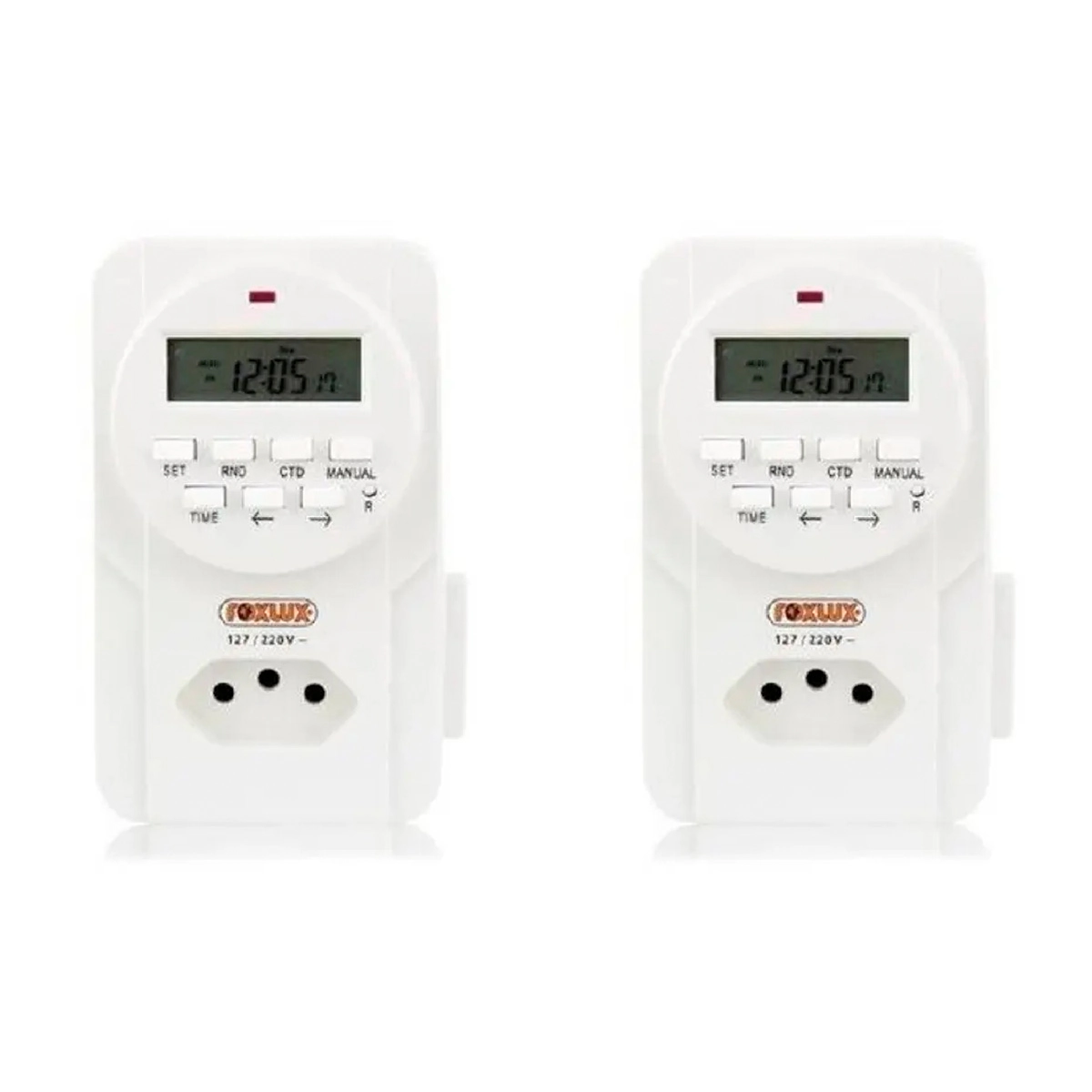 Timer Temporizador Foxlux Digital Bivolt Kit 4 Un
