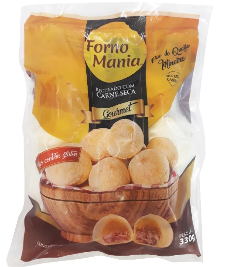 Pao De Queijo Forno Mania 330g Carne Seca