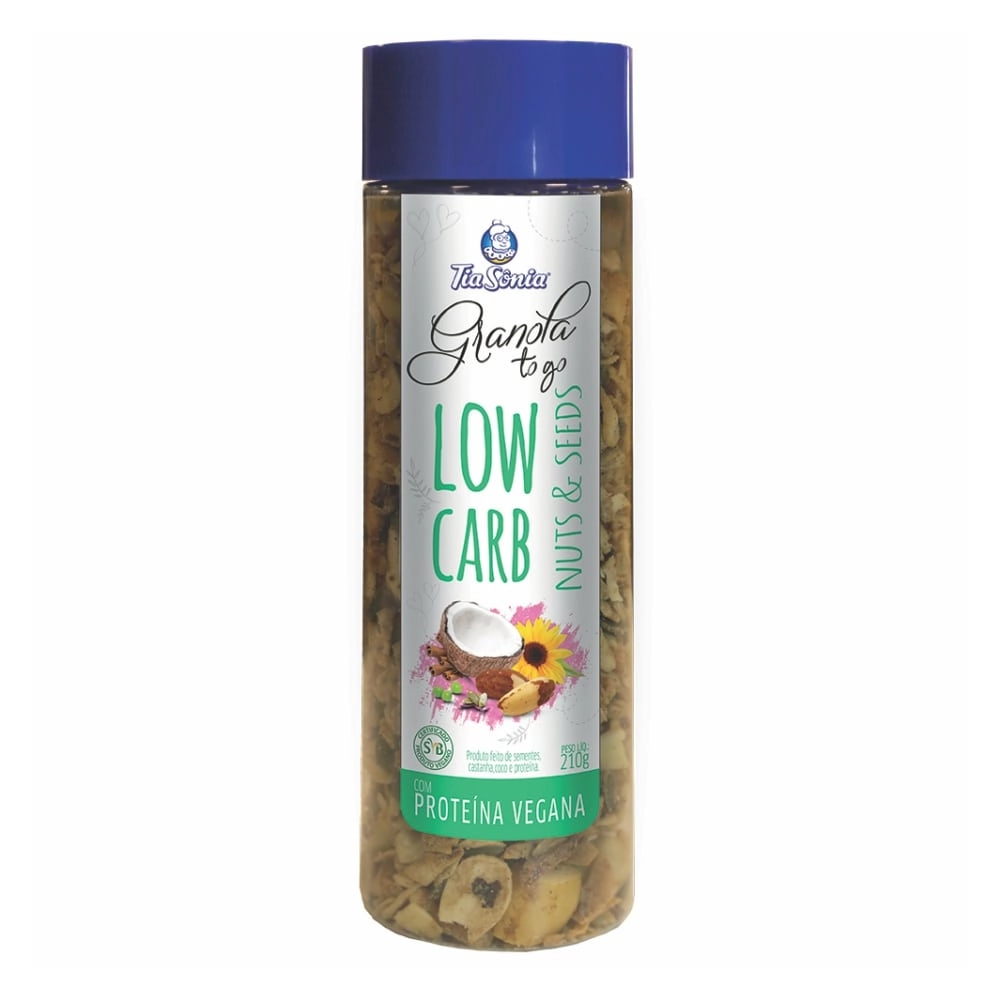 Granola Tia Sonia 210g Low Carb Nuts/seeds Pote