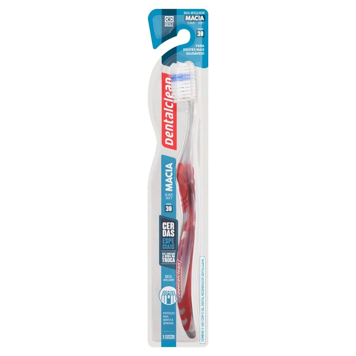 Escova Dental Macia Dentalclean Ideal Intelligent Cabeça 30