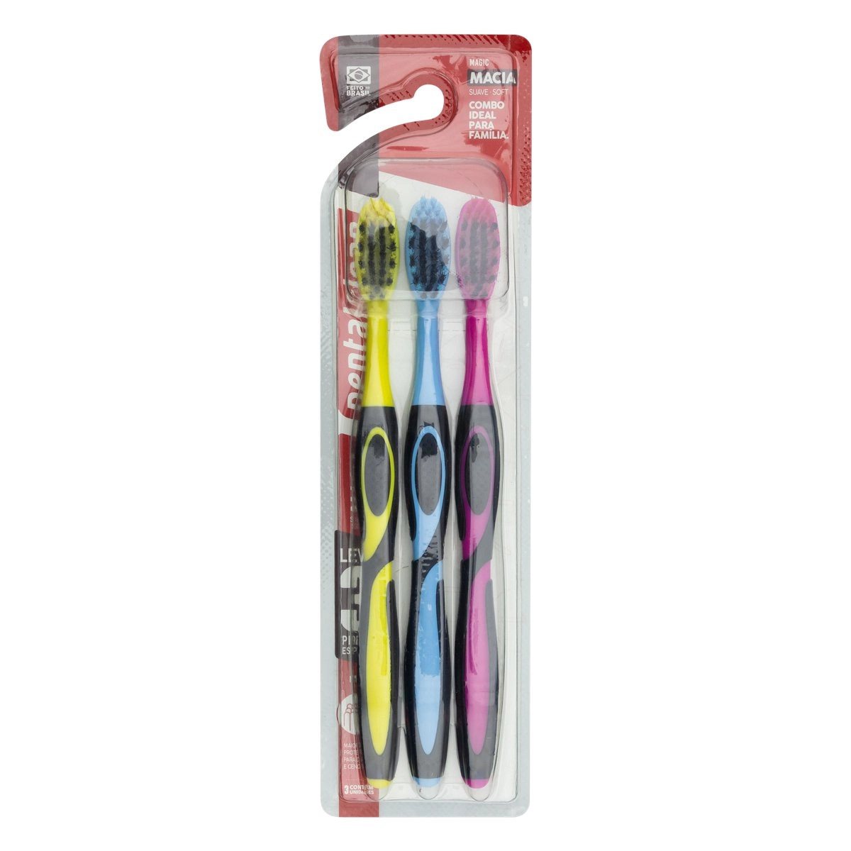 Escova Dental Macia Dentalclean Magic 3 Unidades