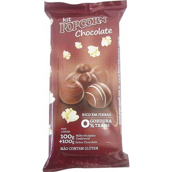 Kit Pipoca Popcorn Chocolate 200g