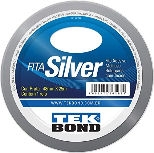 Fita Silver 48mm X 25m Tekbond Unidade 0001 Unidade