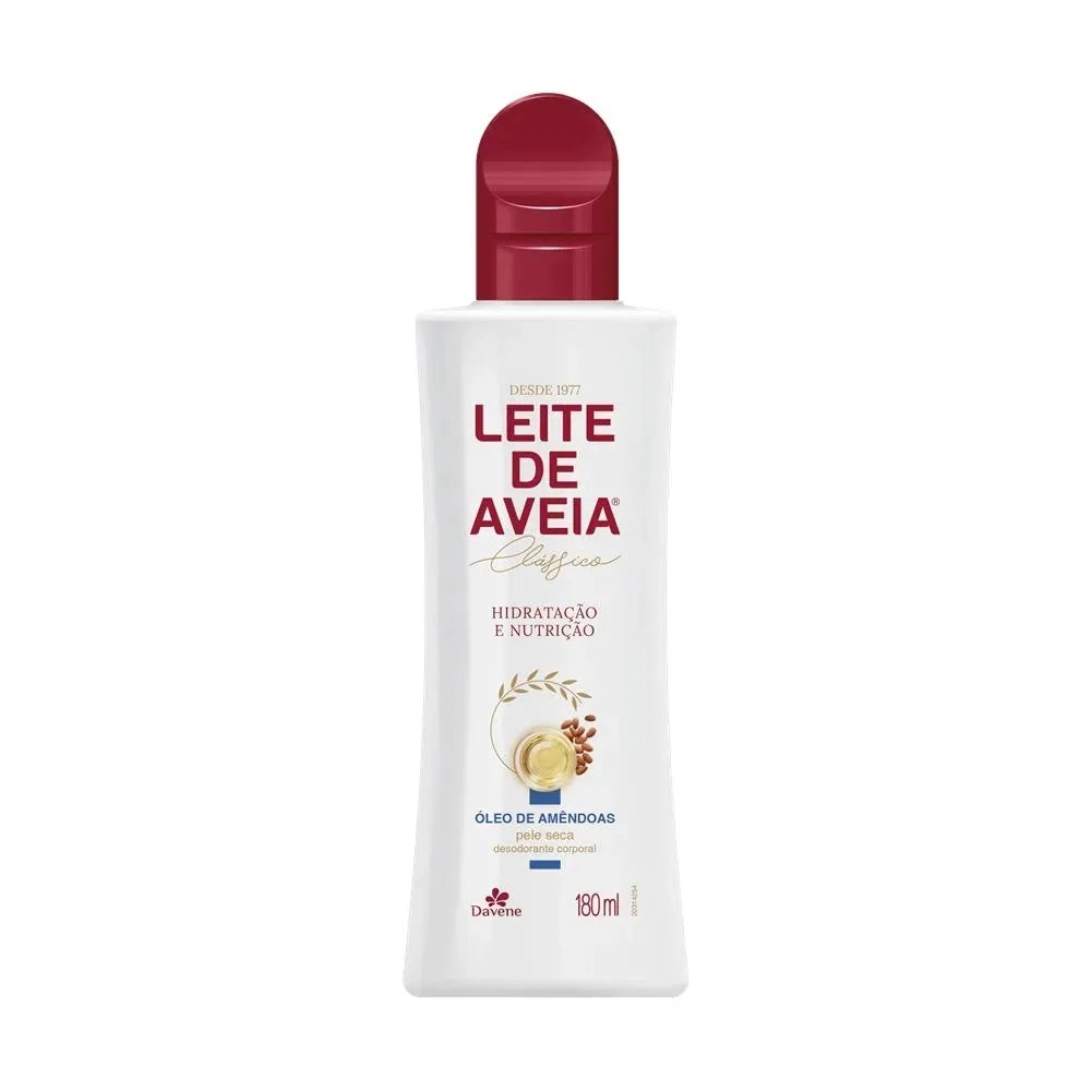 Desodorante Hidratação E Nutrição Corporal óleo De Amêndoas Davene Leite De Aveia Clássico Frasco 18