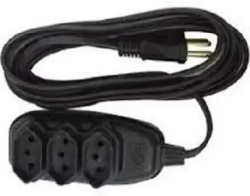 Extensao Ilumi 3 Pinos 3m Preta