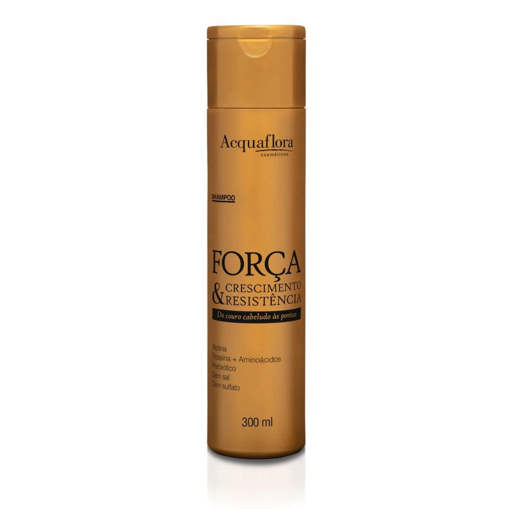 Shampoo 300ml Força, Crescimento E Resistência Acquaflora
