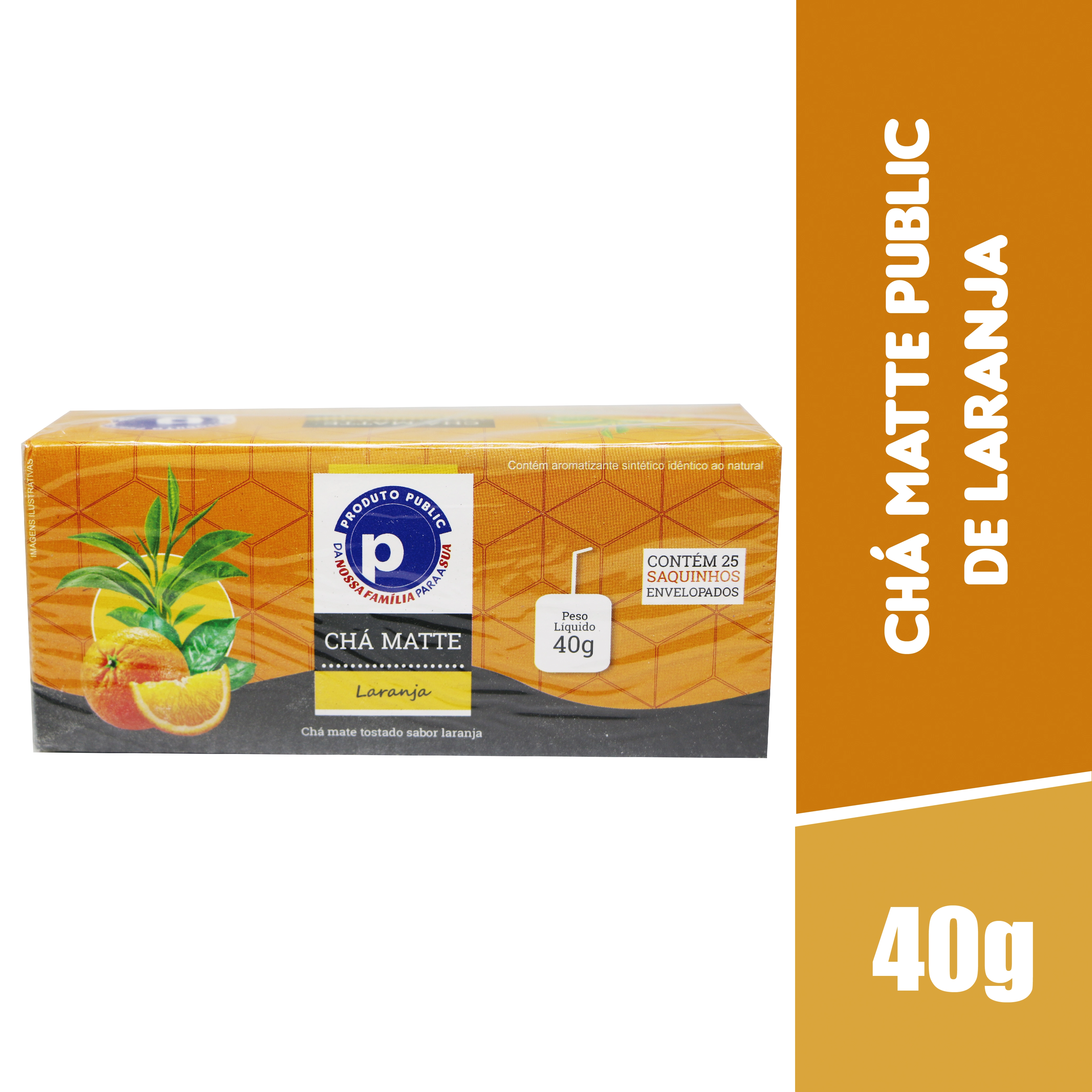 Cha Matte Public 40g Laranja