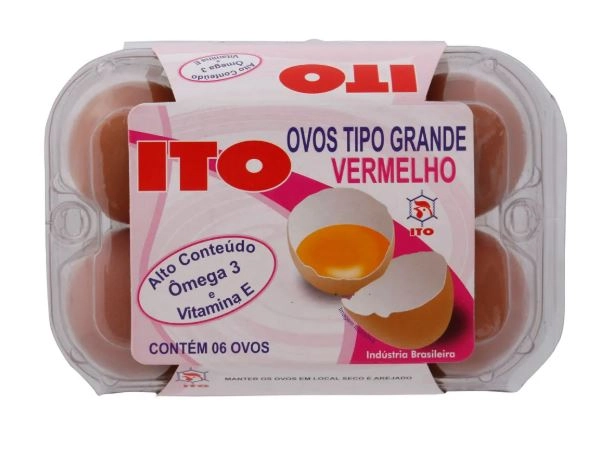 Ovo Vermelho Com Omega 3 Ito Com 06 Unidades