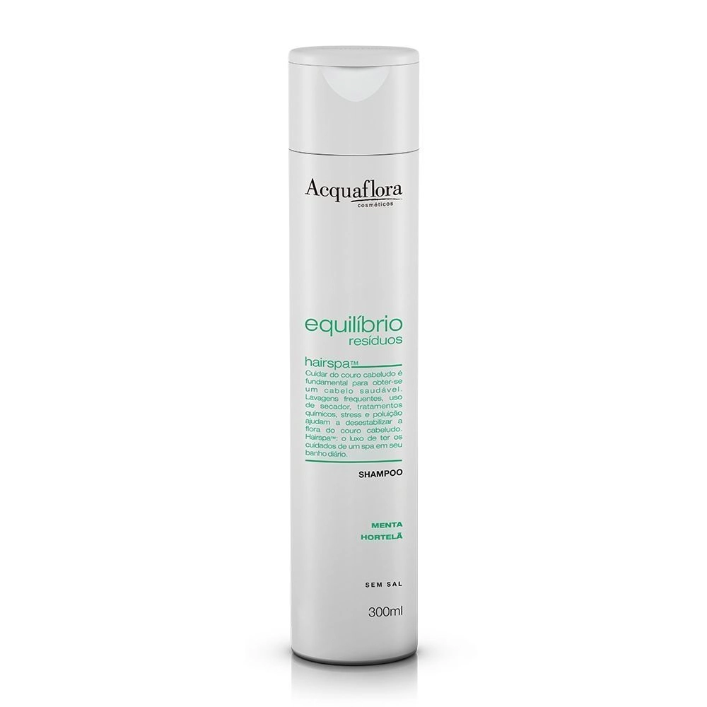 Acquaflora Shampoo Equilibrio De Resíduos Menta E Hortelã 300 Ml