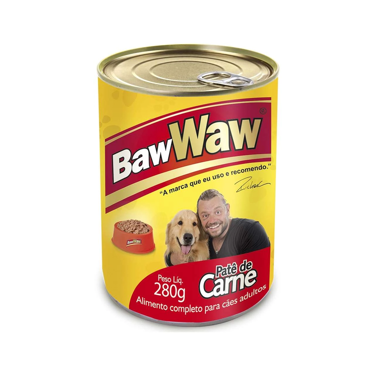 Enlatado Para Cães Adultos Sabor Carne Baw Waw