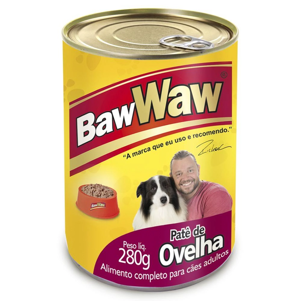 Enlatado Para Cães Adultos Sabor Ovelha Baw Waw