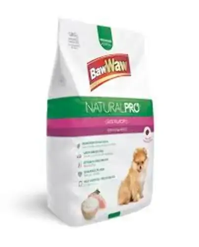 Racao Caes Baw Waw 1kg Natural Pro Frango/arroz Filh