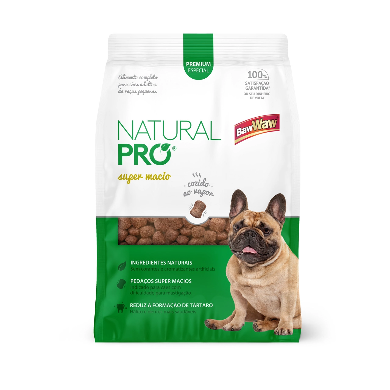 Racao Baw Waw Nat Pro Super Macio Rc Peq 400gr