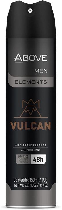 Antitranspirante Jato Seco Vulcan Above Men Elements 150ml Spray