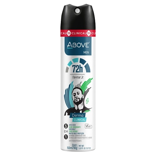 Antitranspirante Aerossol Neymar Jr. Above Men Derma Clinical 150ml Spray