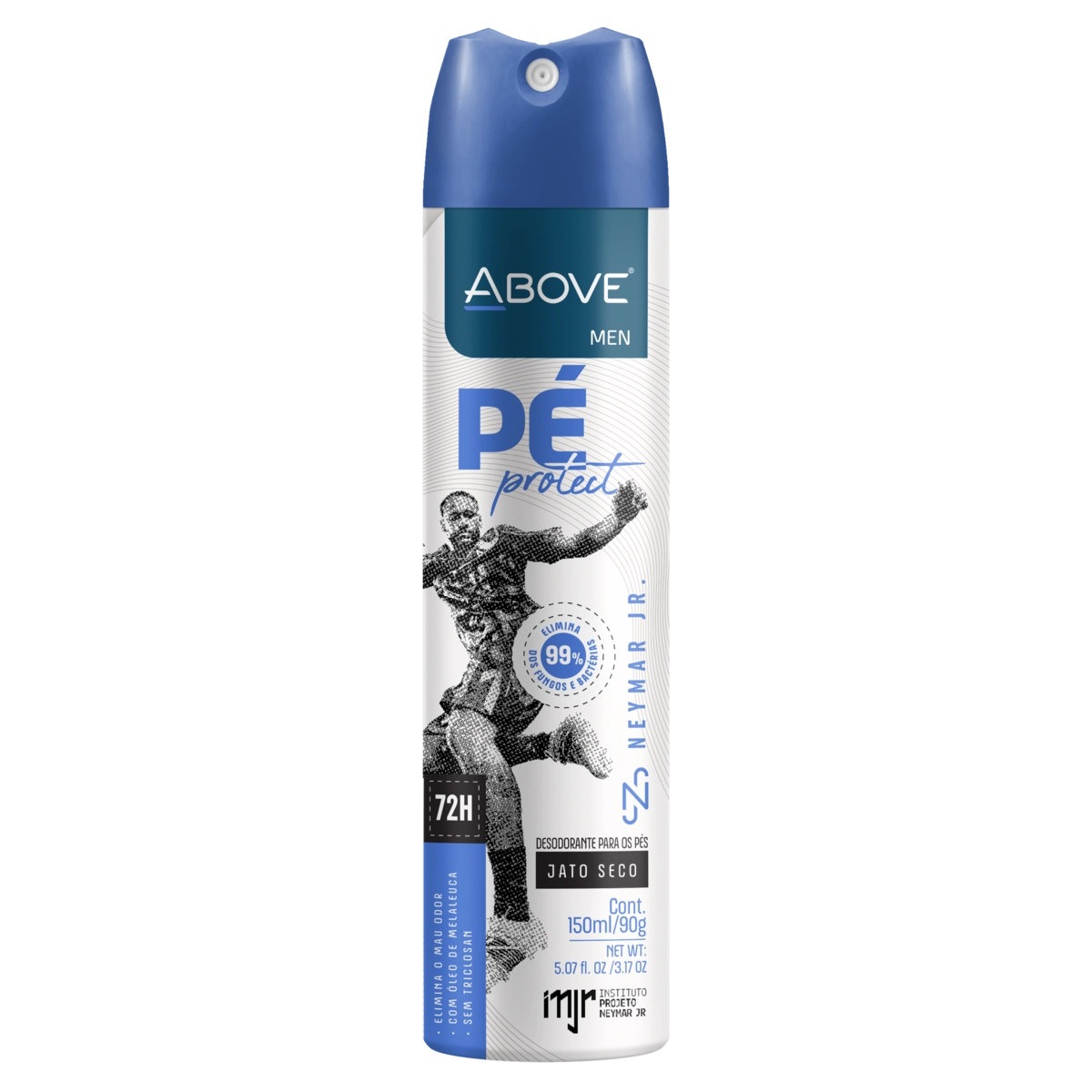 Desodorante Jato Seco Para Os Pés Neymar Jr. Above Men Pé Protect Frasco 150ml Spray
