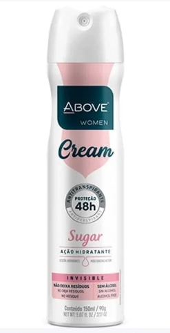 Antitranspirante Aerossol Invisible Sugar Above Women Cream 150ml Spray