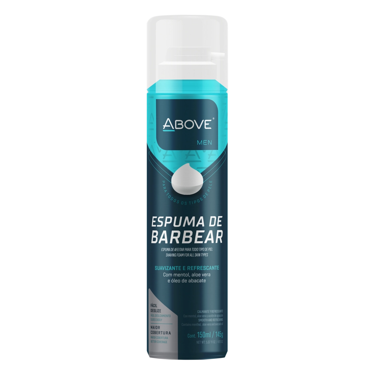Espuma De Barbear Suavizante E Refrescante Above Men Frasco 150ml