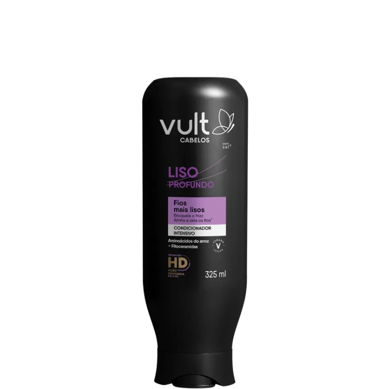 Condicionador Vult Cabelos Liso Profundo Frasco 325ml