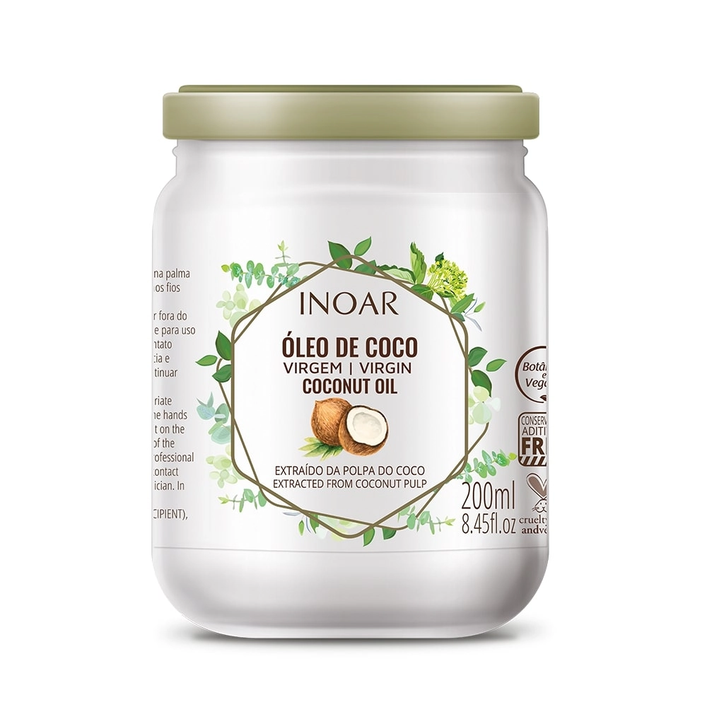 óleo De Coco Virgem Inoar Vidro 200ml
