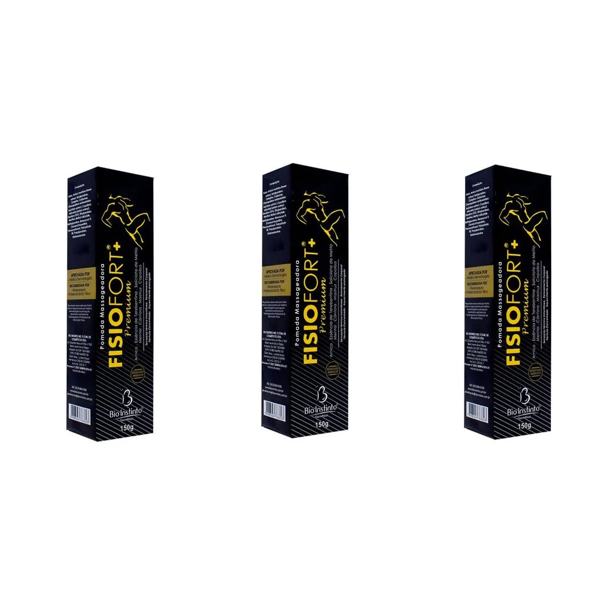 Kit C/3 Fisiofort + Premium 150G - Bio Instinto