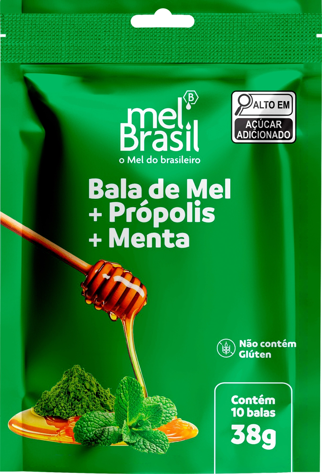 Melbras Bala De Mel Propolis E Menta 38g