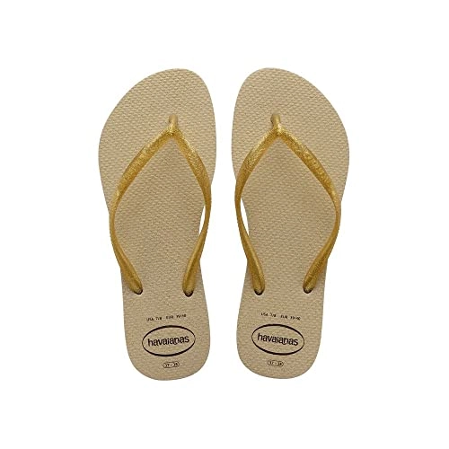 Sandalia Havaianas Slim Gloss 35/36 Dourado