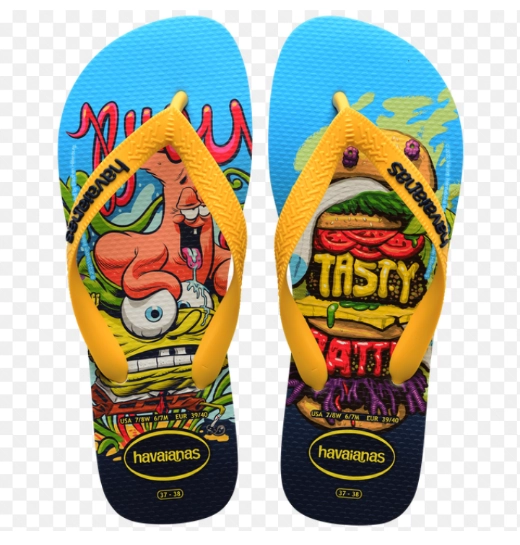 Chinelo Inf Havaianas Top Spongebob Bco