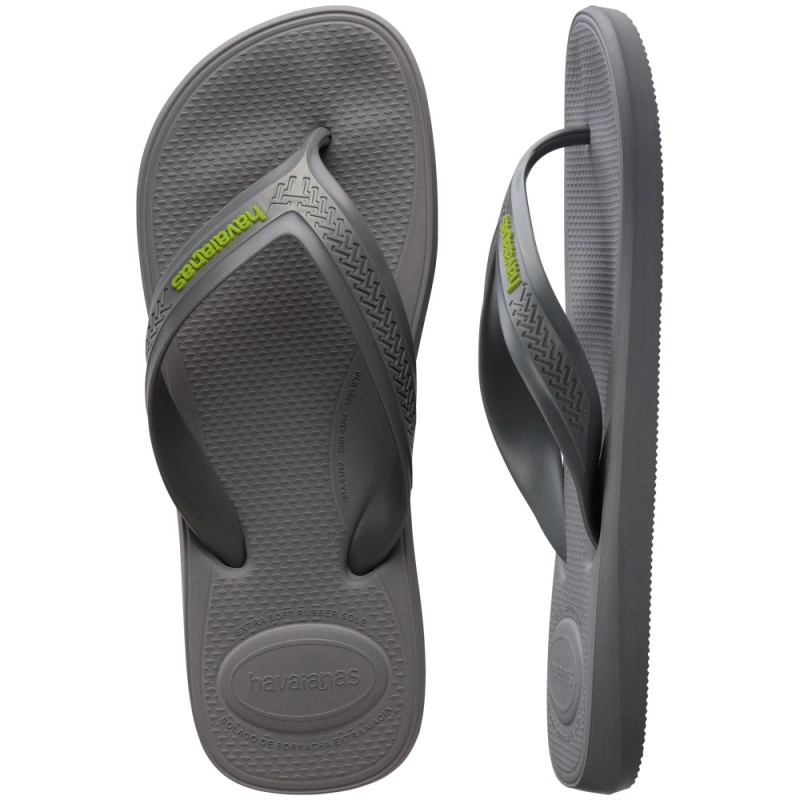 Sandalia Havaianas Top Max Comfort Cinza Aco