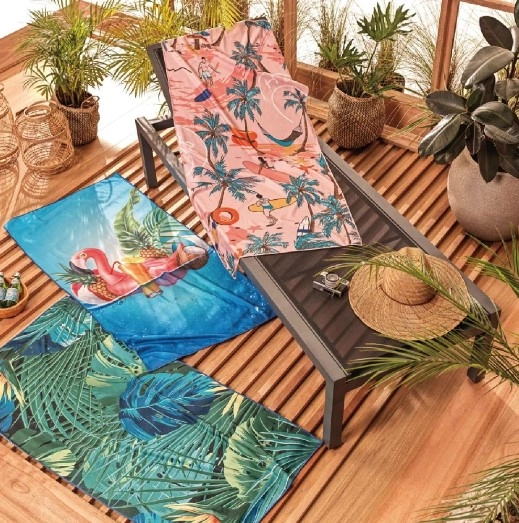 Toalha Praia Veraneio Folhagem 70x140cm 233.809.670 Appel