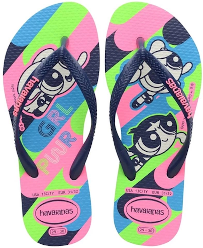 Chinelo Havaianas Kids Sl Powerpuff Branco