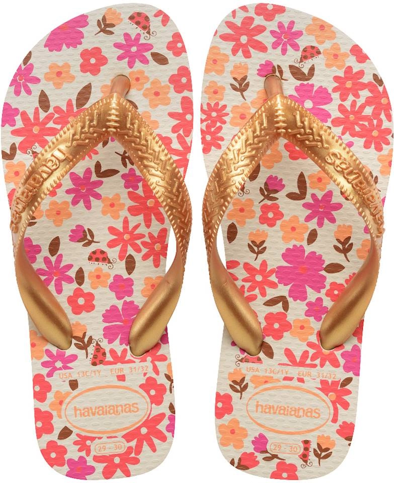 Sand Hav Kids Flores Bege Dourado 23/24