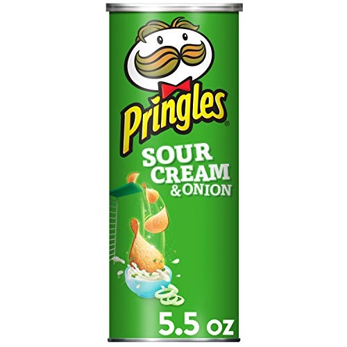Pringles Sour Cream Onion Potato Crisps, 5.5 Oz