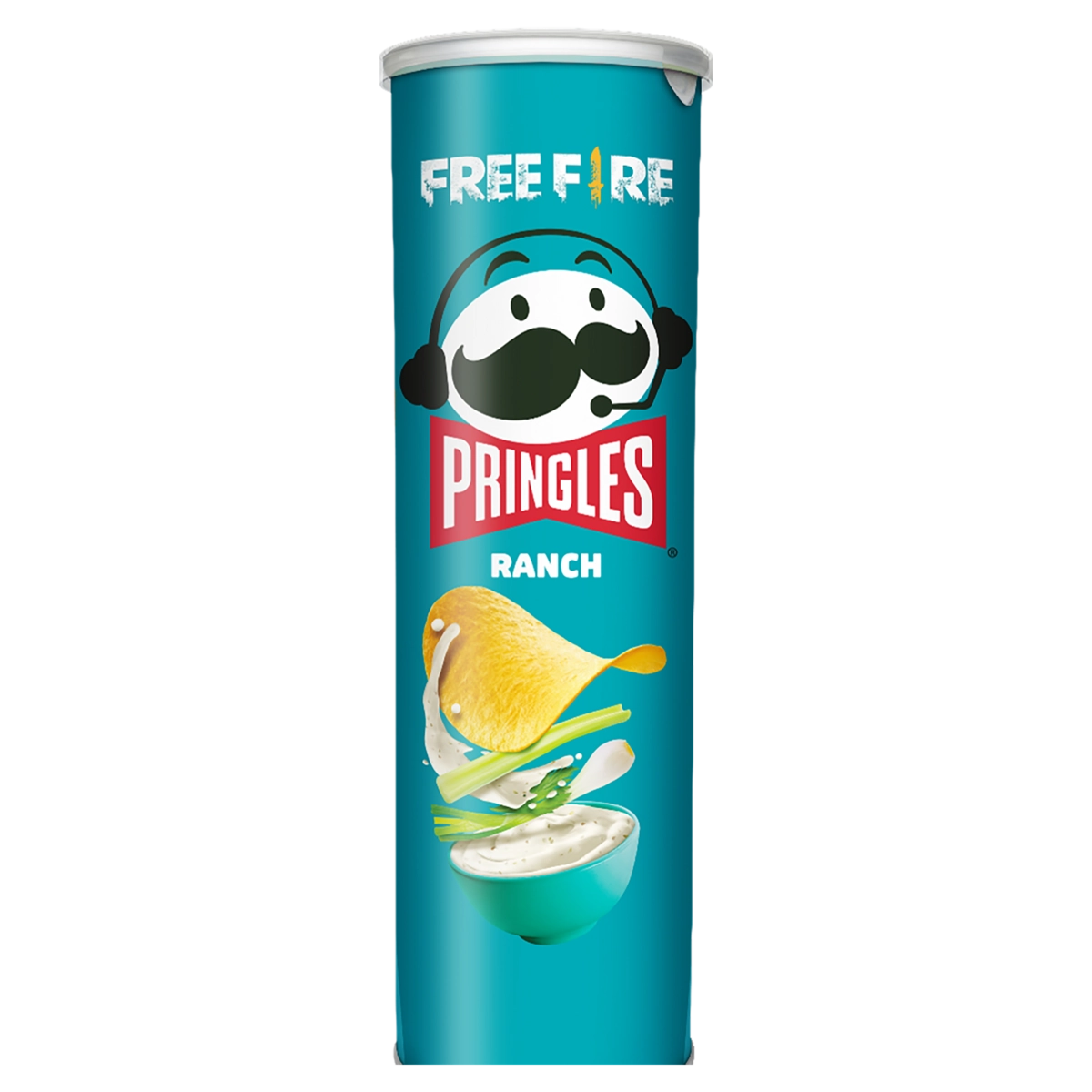 Salgadinho de Batata Ranch Free Fire Pringles Tubo 158g