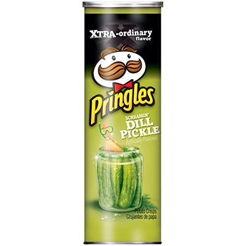 Pringles Extreme Screaming Dill Pickle Chips, 5.96 Ounce