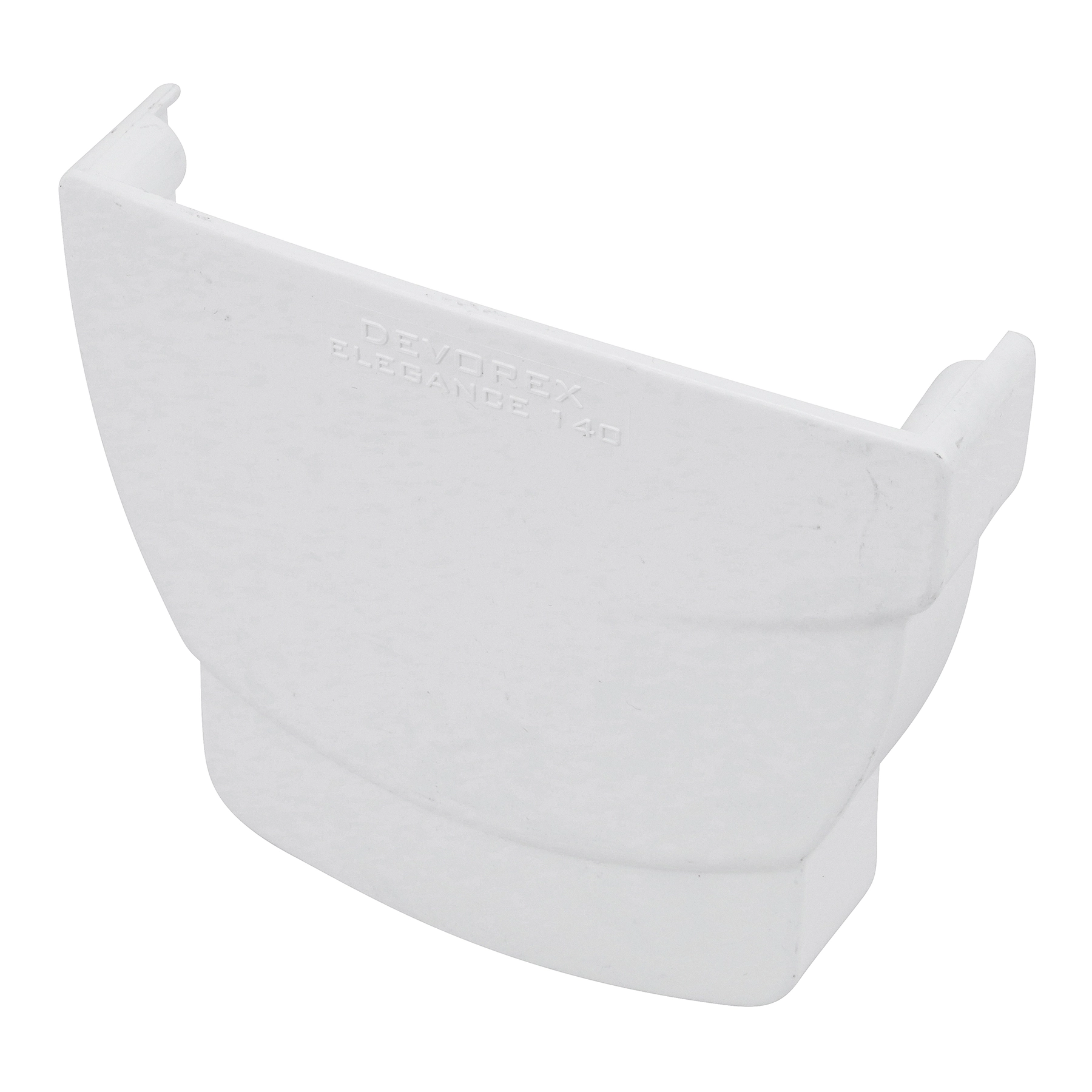 Cabeceira para Calha em PVC Elegance Tampão Caleira Direito Odem