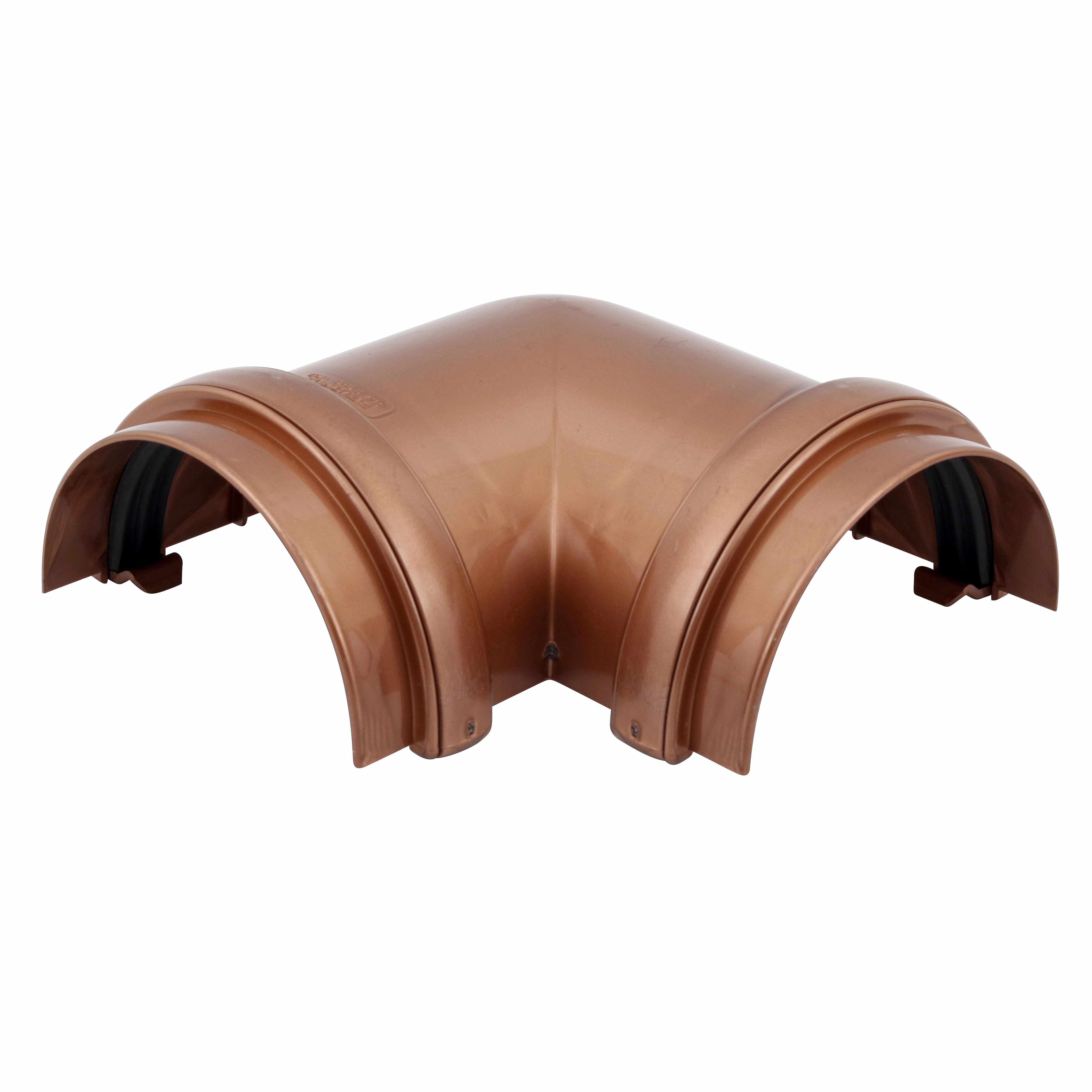 Esquadro para Calha em PVC 8x12cm Cobre Classic Ângulo 90° Odem