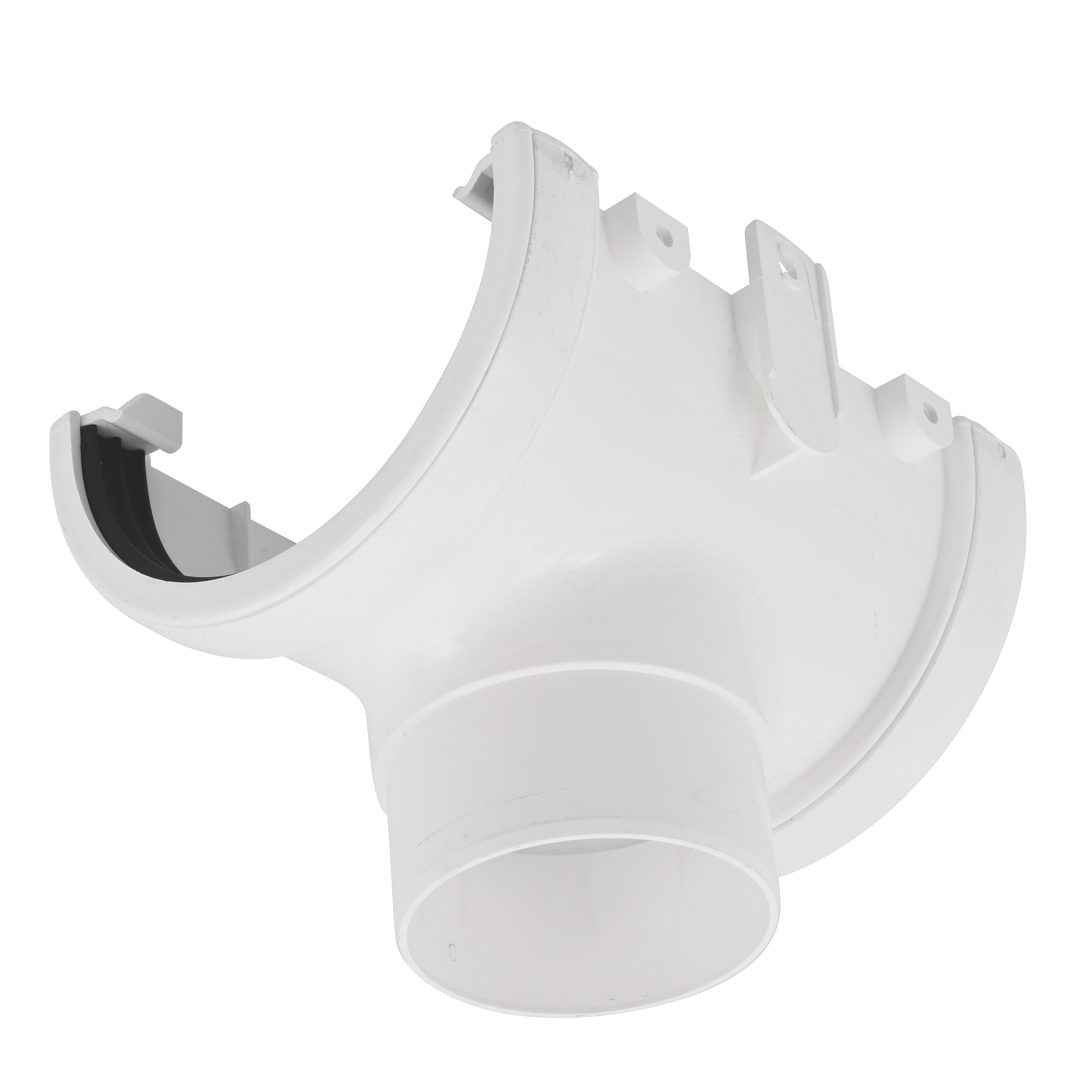Bocal Condutor para Calha em PVC Branco 13,7x14,2x19,4cm Odem