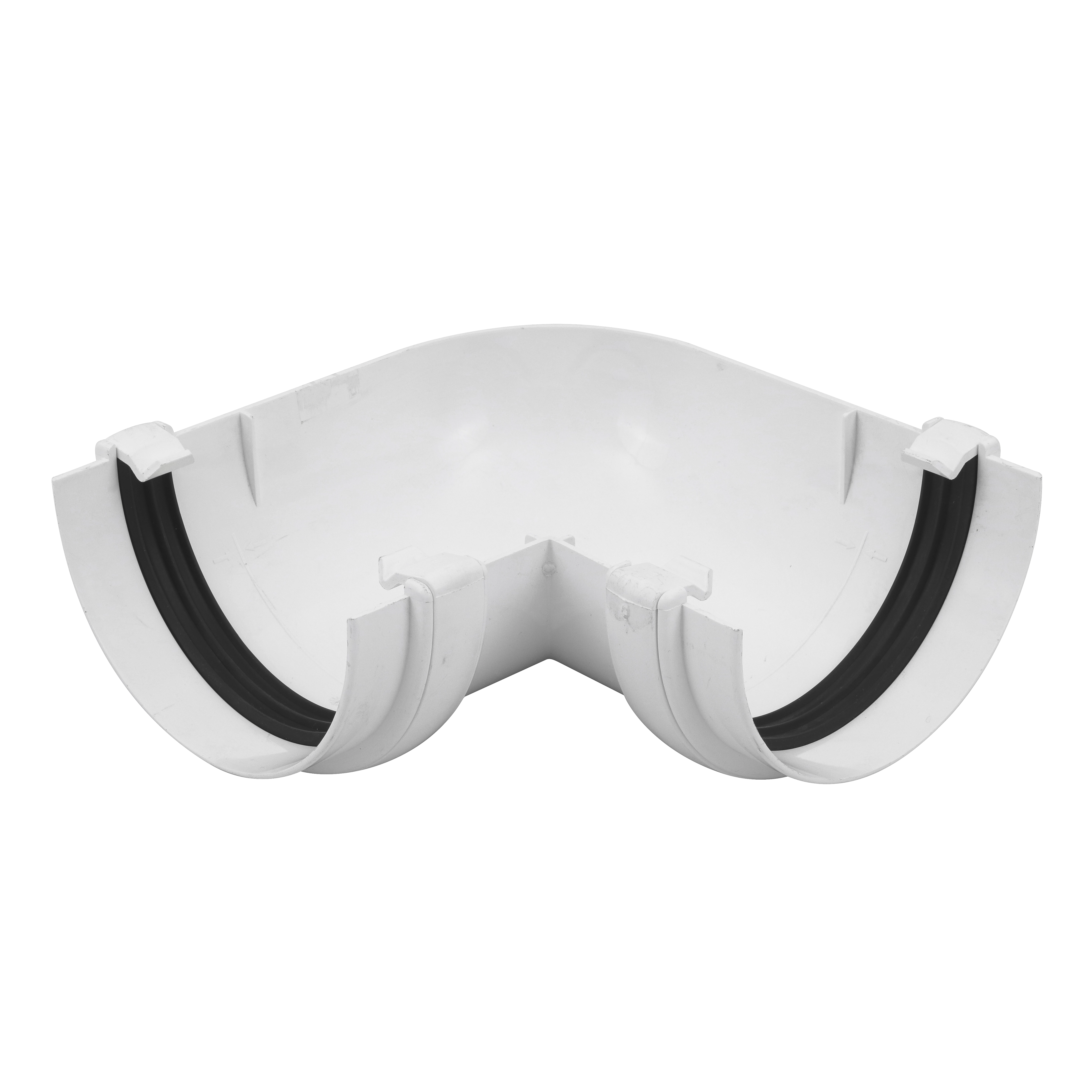 Esquadro para Calha em Polipropileno Classic Branco Odem