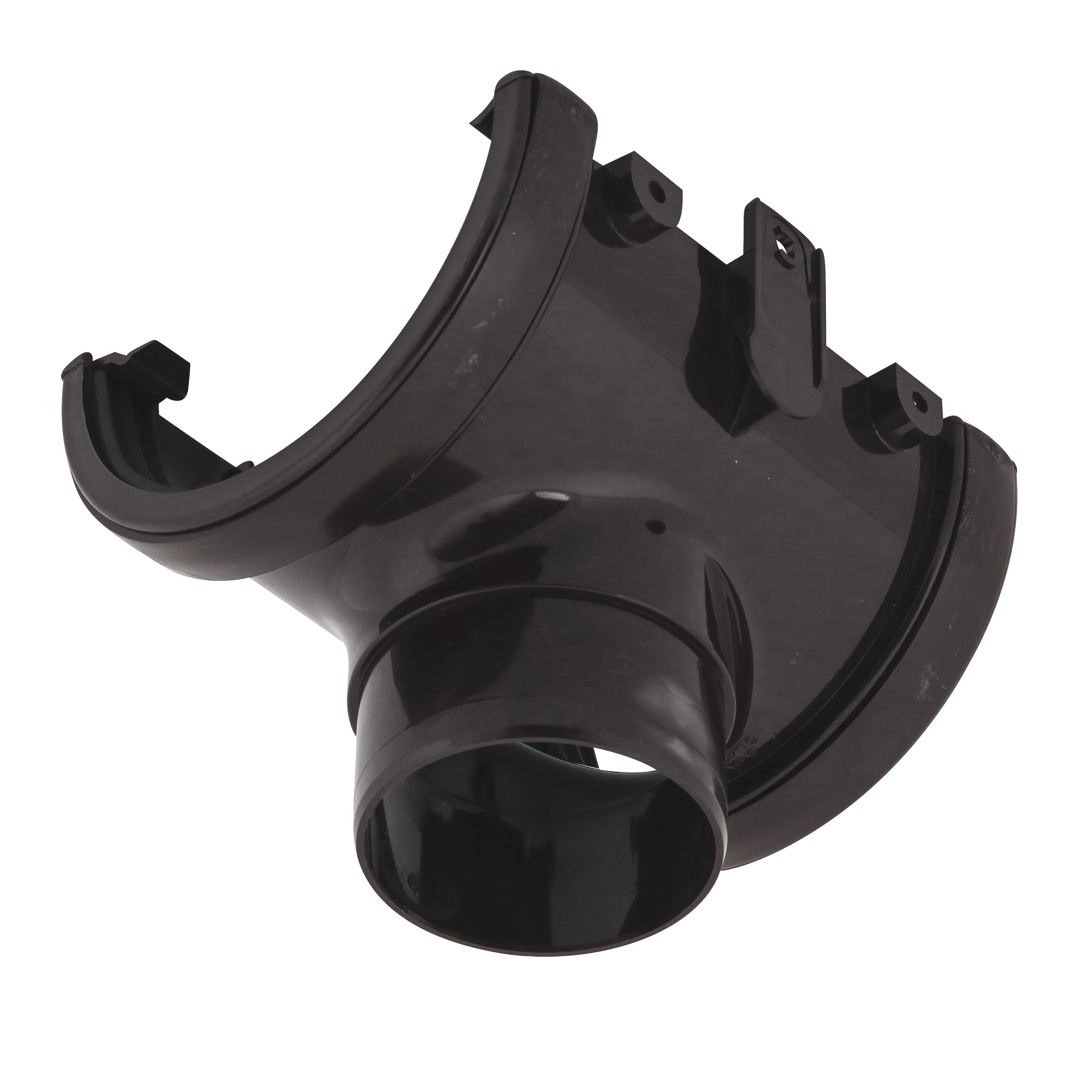 Bocal para Calha em PVC Classic Marrom 13,7x14,2x19,4cm Odem
