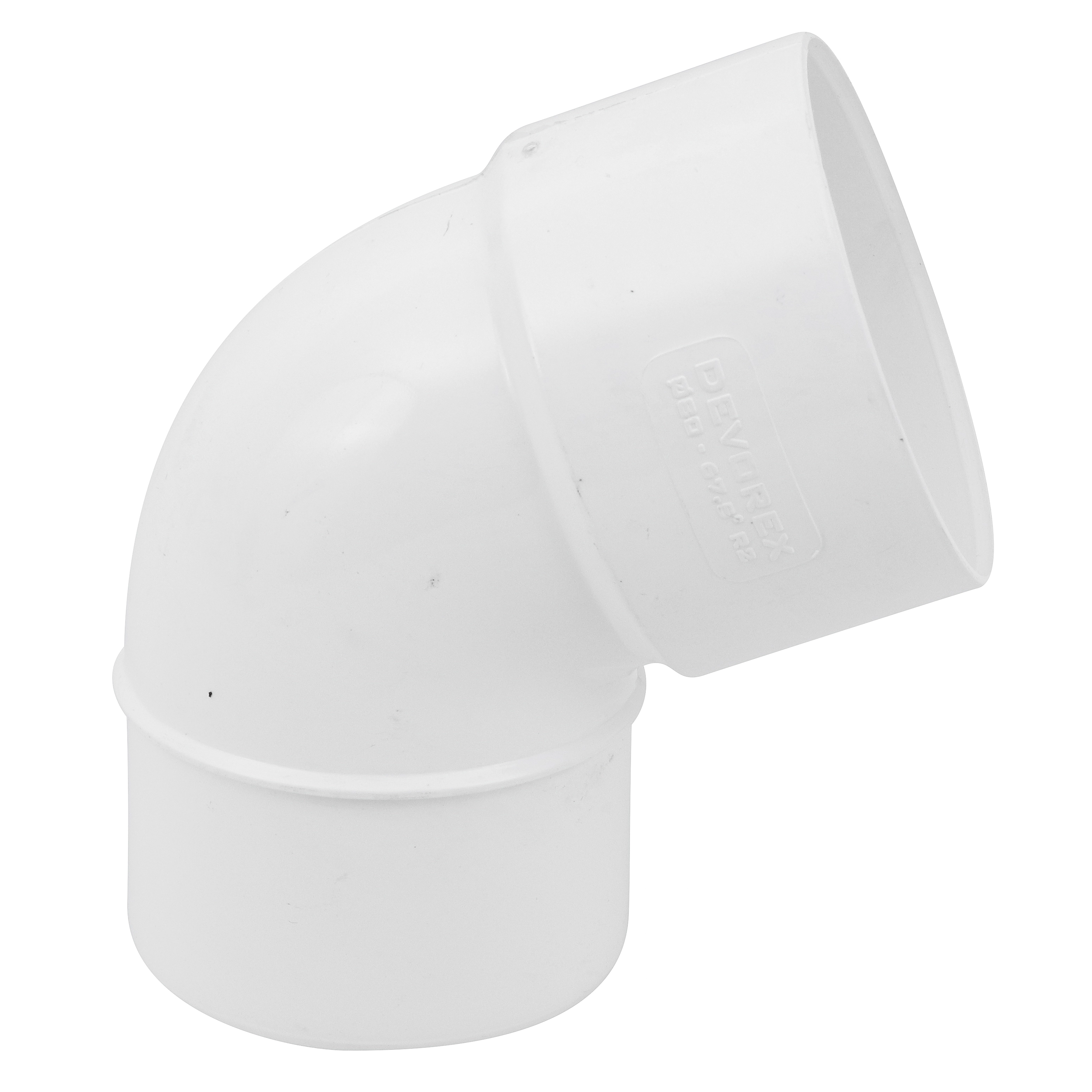 Joelho 67° Condutor para Calha em PVC 43x43x76cm Branco Odem