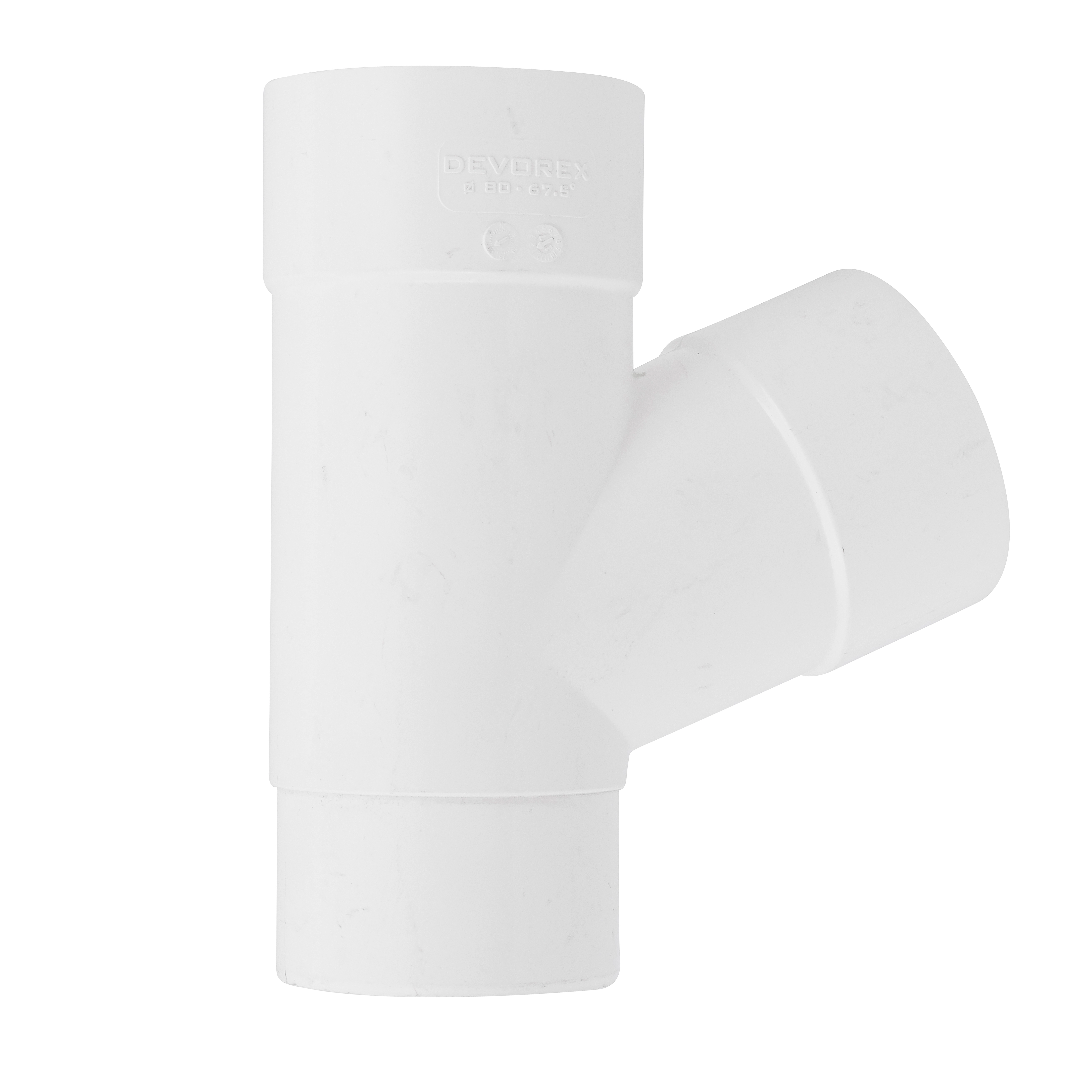 Junção 67° para Calha em PVC 45x85x191cm Branco Odem