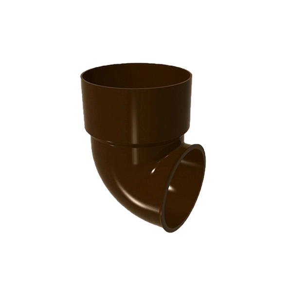 Joelho Terminal para Calha PVC 84x43cm Marrom Classic Odem