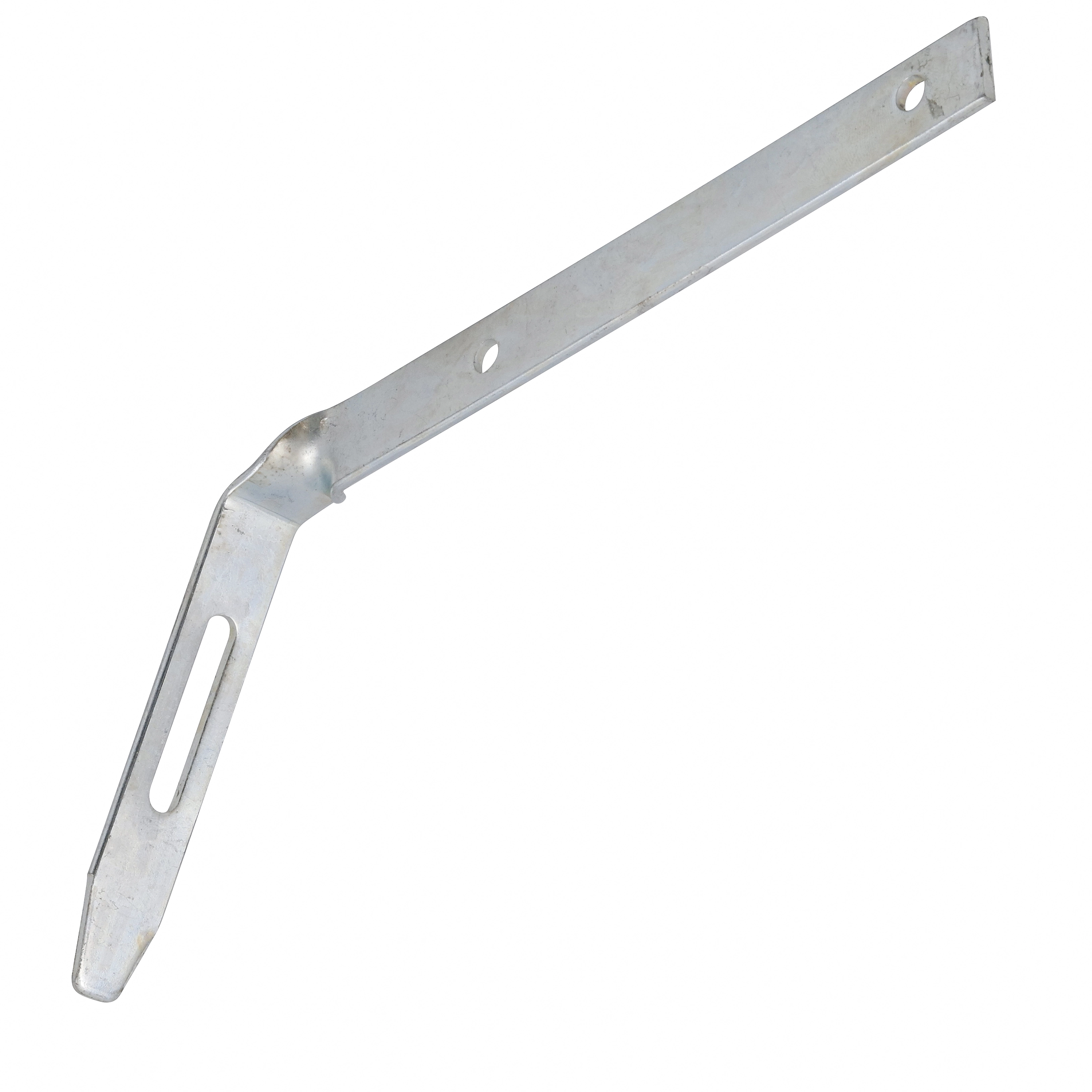 Haste Zincada Suporte para Calha de PVC 20x4x200cm Cinza Fixação Lateral Odem
