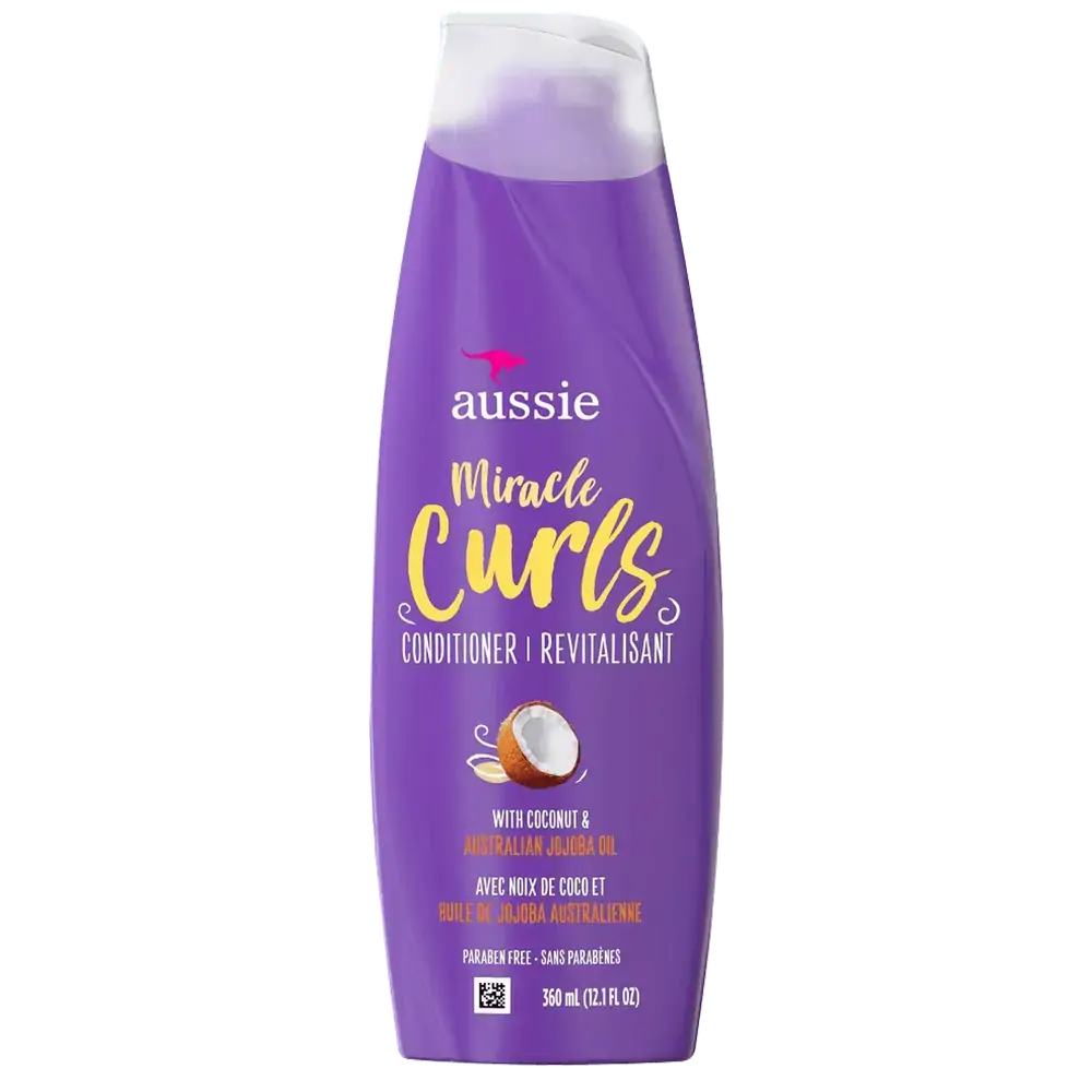 Aussie Miracle Curls Coconut & Australian Jojoba Oil - Condicionador Revitalisante 360ml