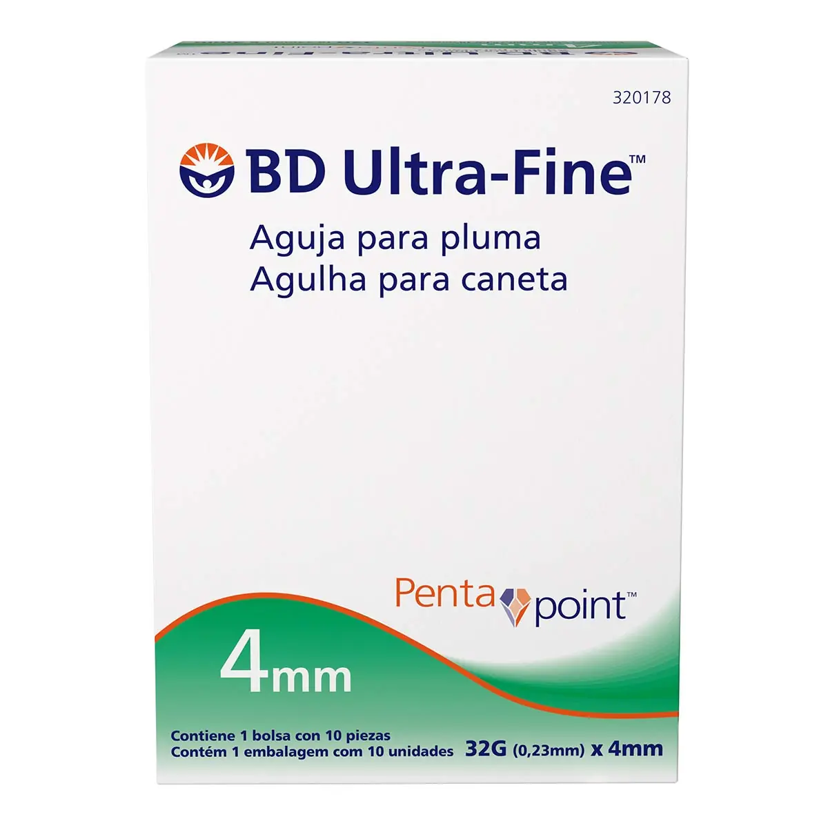 Agulha para Caneta BD Ultra-Fine 4mm 10 Unidades
