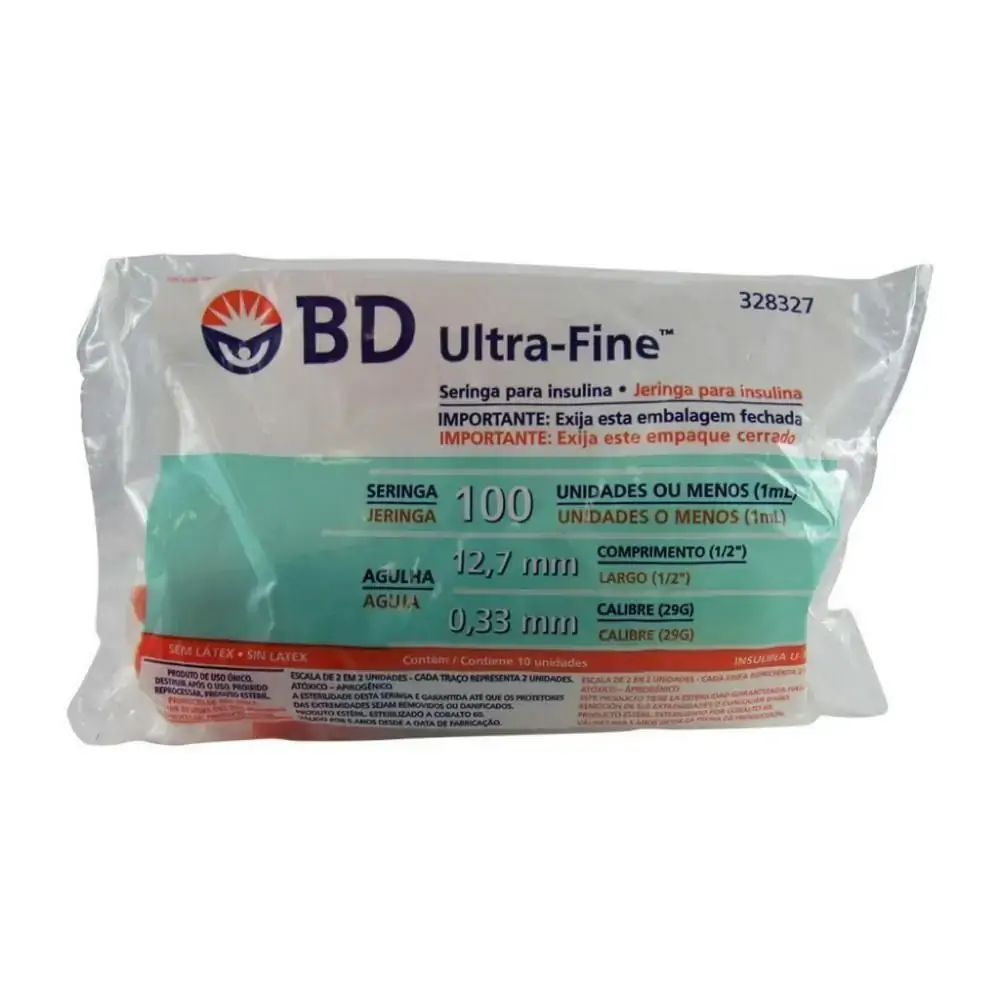 Ser Insulina 12,7mm 0,33mm Unidade