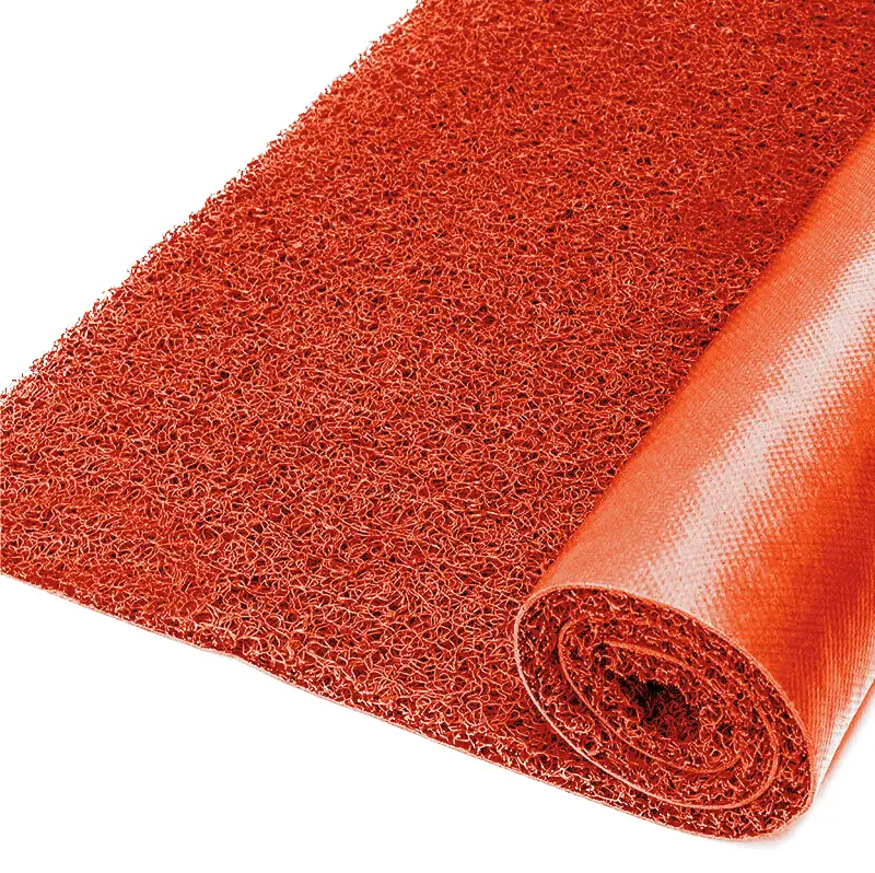 Rolo Capacho Vinil 12mm Vermelho Rm Decor 10,00 X 1,2m (12,0m²)