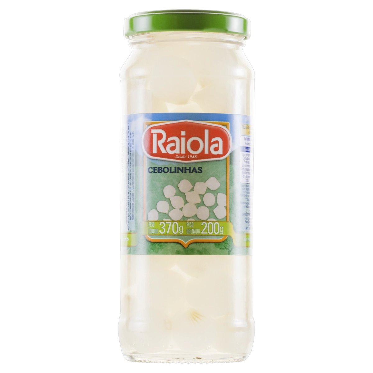 Cebolinha Em Conserva Raiola Vidro 200g